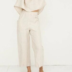 Elizabeth Suzann Clyde Culottes in Flax Midweight Linen